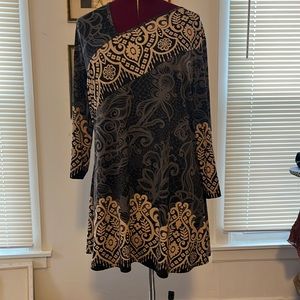 Lily by Firmiana, tunic, dress, shirt, ornate, nwt, artsy